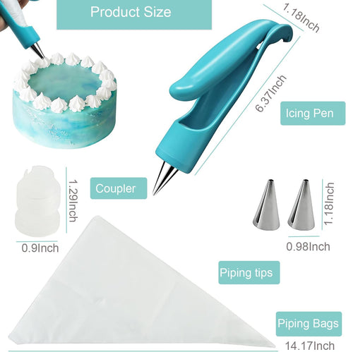 Pastry Icing Piping Bag Nozzle Tips Fondant Cake Sugar Craft Decor Pen Set