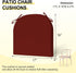 Set 2 17" 16" 2", downluxe Outdoor Chair Cushions of for Patio Furniture, Water-Resistant Patio Chair Cushions