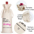 LANBAIHE Linen Wedding Wine Gift Bag - Reusable Gift for Bride and Groom, Perfect for Wedding Couples