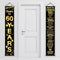 60th Birthday Party Anniversary Decorations, Cheers to 60 Years Banner and Welcome Porch Sign