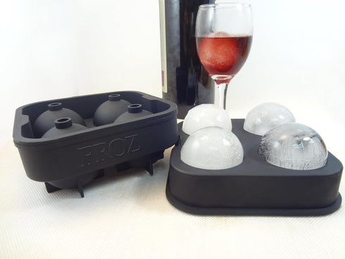 Froz Ice Ball Maker by Housewares Solutions – Novelty Food-Grade Silicone Ice Mold Tray