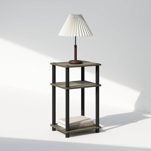 3-Tier Closet, Furinno JUST Night Stand, Turn-N-Tube Nightstand, Toolless Bedside Table, End Table, Side Table
