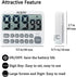 FCXJTU Digital Kitchen Timer, Large Display Countdown Timer with Loud Alarm, Magnetic Back Stand