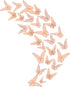 FOMTOR 72 pcs Gold Butterfly Wall Decor, 3D Paper Butterflies for Cake Decorating and Wedding Party Decorations