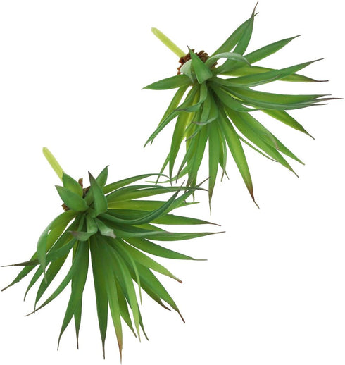 LJY 2 Pieces Realistic Artificial Faux Succulent Yucca Vera Small Plants Unpotted for Home Garden Decoration (Spring