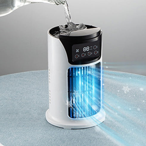 Portable Air Conditioners Fan, Evaporative Air Cooler with 3 Cool Mist, 6 Speeds & 6H Timer for Bedroom, Office, Camping