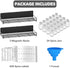 2 Pack 24 400 SpaceAid Magnetic Spice Rack with Spice Jars, Labels and Funnel, Space Saving Refrigerator Fridge Oven