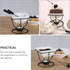 YARNOW Ceramic Butter Warmer Fondue Pot with Tealight Candle, Chocolate Melt Pot for Cheese and Chocolate