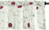 VOGOL White Valances for Small Windows, Flowers Embroidered Window Valances for Kitchen Living Room, 52 x 18 Inches