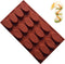 Oval Silicone Pudding Mold: Reusable DIY Baking Tins for Cake, Cupcake, Chocolate, and Ice Cube