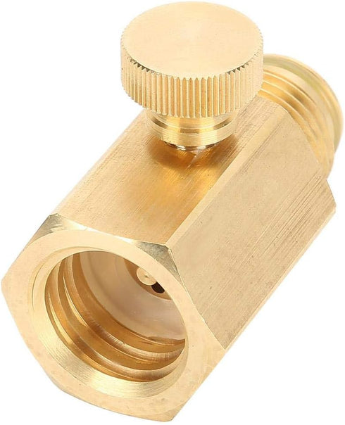 Brass Soda Cylinder Adapter Valve, Female Thread TR21-4 to Male Thread G1/2 Conversion Kit for Homebrewing