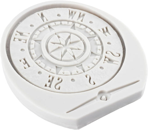 Steampunk Compass Fondant Silicone Mold for Cake Decorating, Cupcake Topper, Candy Chocolate