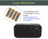 Digital Alarm Clock, Small Wall Clock, Battery Operated with 1.2" LED Large Display, for Bedroom/Desk