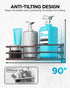 Nieifi Adhesive Corner Shower Caddy Shelf Basket Rack with Hooks, Rust Proof Stainless Steel Bathroom Shelf Shampoo