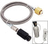 Soda Machine CO2 External Hose Adapter Kit, Stainless Steel with 60-inch Length to CGA320 Tank