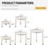 Furshus Stand,5 Pack Plant Heavy Duty Flower Pot Stands,Metal Decoration Racks,Round Plant Shelf for Planter Outdoor