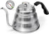 Tea Kettle with Thermometer, Silver Gooseneck 28 oz Stainless Steel Pour Over Coffee Kettle for Stovetop Tea
