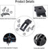 LED Light Bar Slide Mounting Bracket - 2PCS Universal Adjustable Side Bracket Kit for Light Bar Work Lights