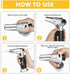TBTEEK Butane Torch - Kitchen Cooking Torch with Safety Lock & Adjustable Flame for BBQ, Baking, Brulee, DIY Soldering
