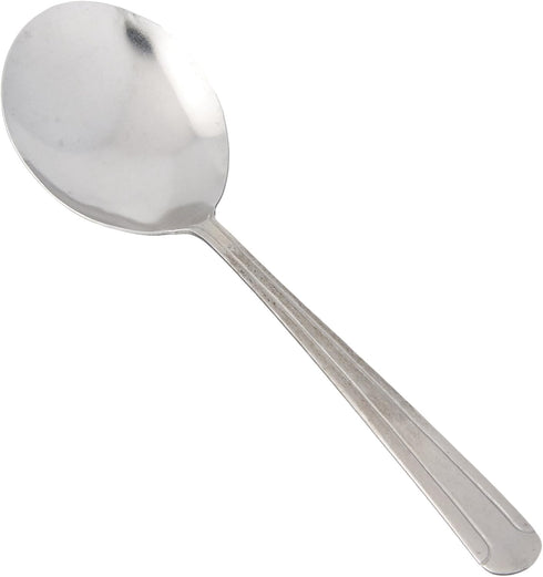 Winco 24-Piece Dominion Bouillon Spoon Set, 18-0 Stainless Steel