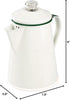 Backpacking GSI Outdoors Percolator Coffee Pot | Enamelware Campfire Coffee Boiler Kettle for Outdoor Camping Cookware
