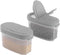 SIGNORA WARE Spice Jars Set - 4 oz Refillable Airtight Containers with 2 in 1 Pour/Sift Shaker Lids, 2 pk