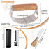 Set Garlic Press Rocker Stainless Steel Ginger Crusher, Garlic Mincer and Squeezer Kitchen Gadget with Ergonomic