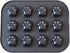 Mini Dog Cat Paw Print Baking Pan, 12 Cup Nonstick Madeleine Mold for Frozen Treats, Muffins, and Ice Cubes