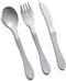KNORK Eco 24 Piece Plant Based Cutlery, Bamboo Reusable Flatware Set, Fork, Knife, Spoon in Gray