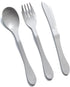 KNORK Eco 24 Piece Plant Based Cutlery, Bamboo Reusable Flatware Set, Fork, Knife, Spoon in Gray