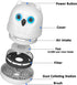 Mini Desktop Vacuum Cleaner, Owl Crumb Vacuum for Sucking up Eraser Crumbs and Pet Fur