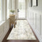 Capslpad Abstract Washable Runner Rug, 2x6 Light Beige Non-Slip for Hallway, Kitchen, Bedroom, Living Room
