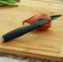 Cestari Charcuterie Board Accessories - 3 Inch Ceramic Paring Knife with Sheath, Black Mirror Finish Blade