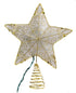 Kurt Adler UL1881 Gold Reflector Star Treetop, 10 Light, 8.5-Inch