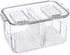 SANNO Vegetable Fruit Storage Containers - Refrigerator Storage Containers with Lids and Vents for Fresh Produce