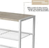 HOMEFORT 4-Tier Shoe Storage Shelf, Industrial Narrow Shoe Organizer for Closet Entryway, Small Shoe Rack Table