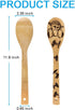 Star War Burned Wooden Spoons Utensil Set, Natural Bamboo Kitchen Cooking Serving Utensils