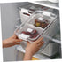 1pc Double Storage Basket, Plastic Drawer Organizer Box, Clear Over The Sink Colander Strainer Basket for Refrigerator