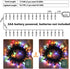 BrizLabs Christmas Lights Multicolor, 2 Pack, 17.94ft, 50 LED String Lights, Green Wire, 8 Modes