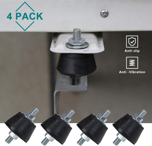 Air Conditioner Rubber Anti-Vibration Mounts Pad, Shock Absorbing Isolator for Mini Split Units