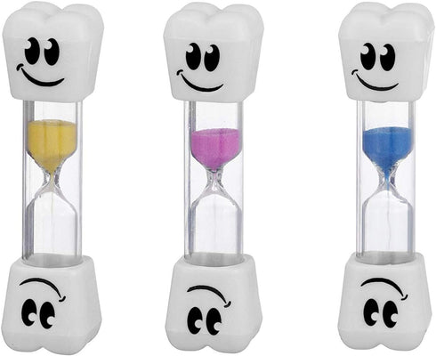 Smile Tooth 2 Minute Sand Timer, Assorted Colors (2 Pack)