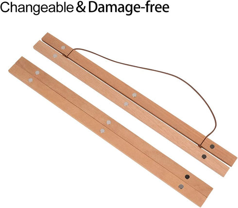 Magnetic Poster Frame Hanger - Magnet Hanger for Kids Paintings, Posters, Maps, and Canvas Artwork