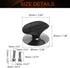 MroMax Universal Pot Lid Cover Knob Handle, Replacement Knob for Kitchen Cookware, Black Leaves, 5Pcs