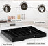 Utensil Organizer, Bamboo Expandable Cutlery Tray with Dividers for Office Storage, Makeup Desk Drawer