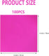 100PCS Rose Foil Candy Wrappers, 4 x 4 Inch for Chocolate Bar Wrappers, DIY Candies, Cake