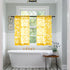 36 Inch Sets XTMYI Yellow Cafe Kitchen Curtains Length,Floral Sunflower Decor Tier Curtains for Windows,Bright Lemon