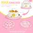 Ohuhu Cake Carrier, BPA-Free Storage Container, Portable Round Cake Stand with Lid and 2 Handles for 10 inch Cake