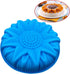 9.8'' Sunflower Birthday Cake Mold Silicone Baking Molds for Party Cake, Dessert, Tart, Pie, Flan