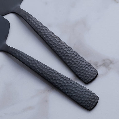 Matte Black Cake Pie Server, 9.4-inch Stainless Steel Heavy Duty Pizza Spatula, Set of 3