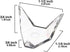 OnFireGuy 12 Pack 1.25 inch Triangle Display Stands for Minerals, Fossils, Geodes